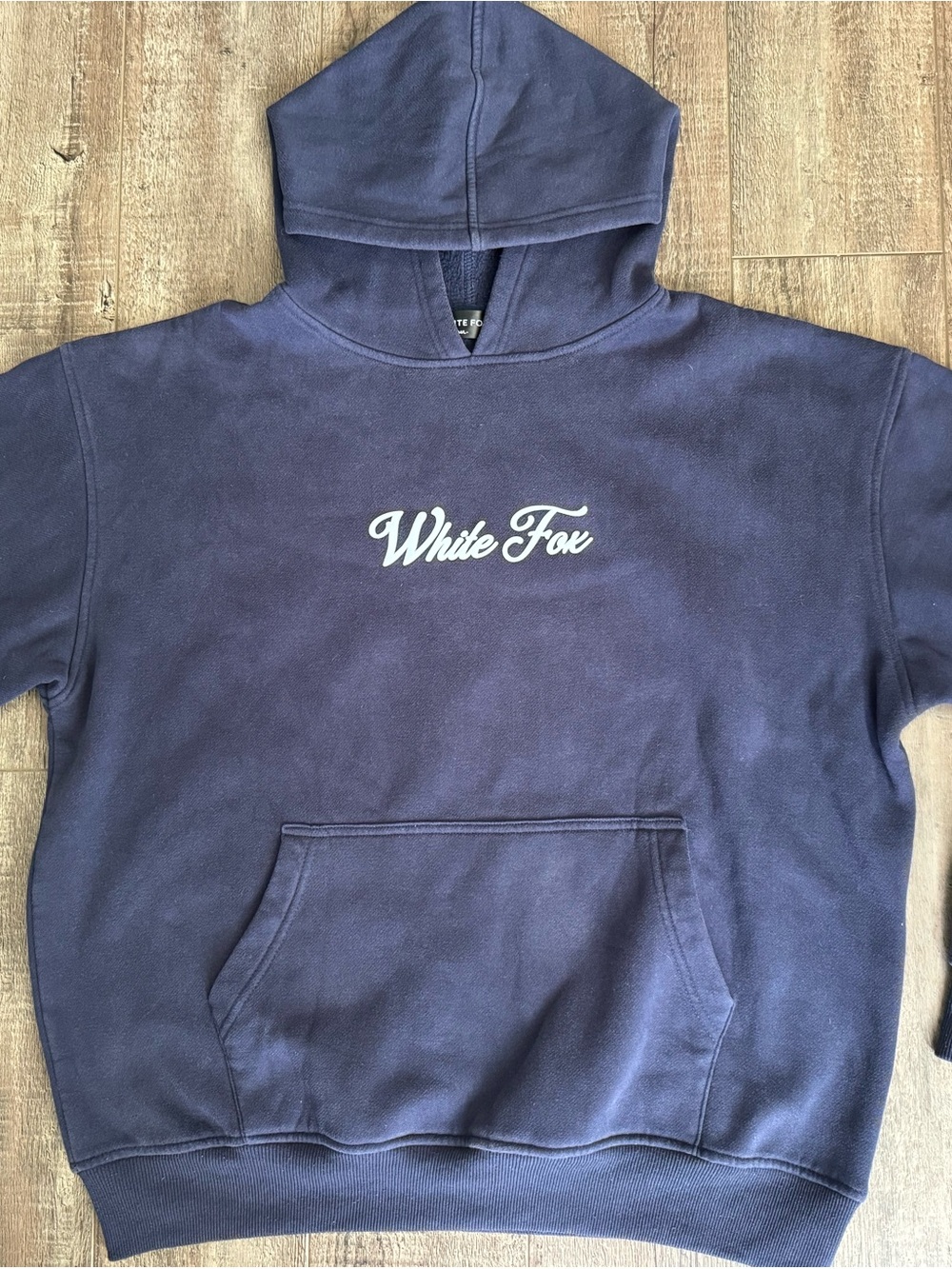 White Fox Boutique Season 7 Navy And Light Blue Hoodie Size M/L - Picture 3 of 7
